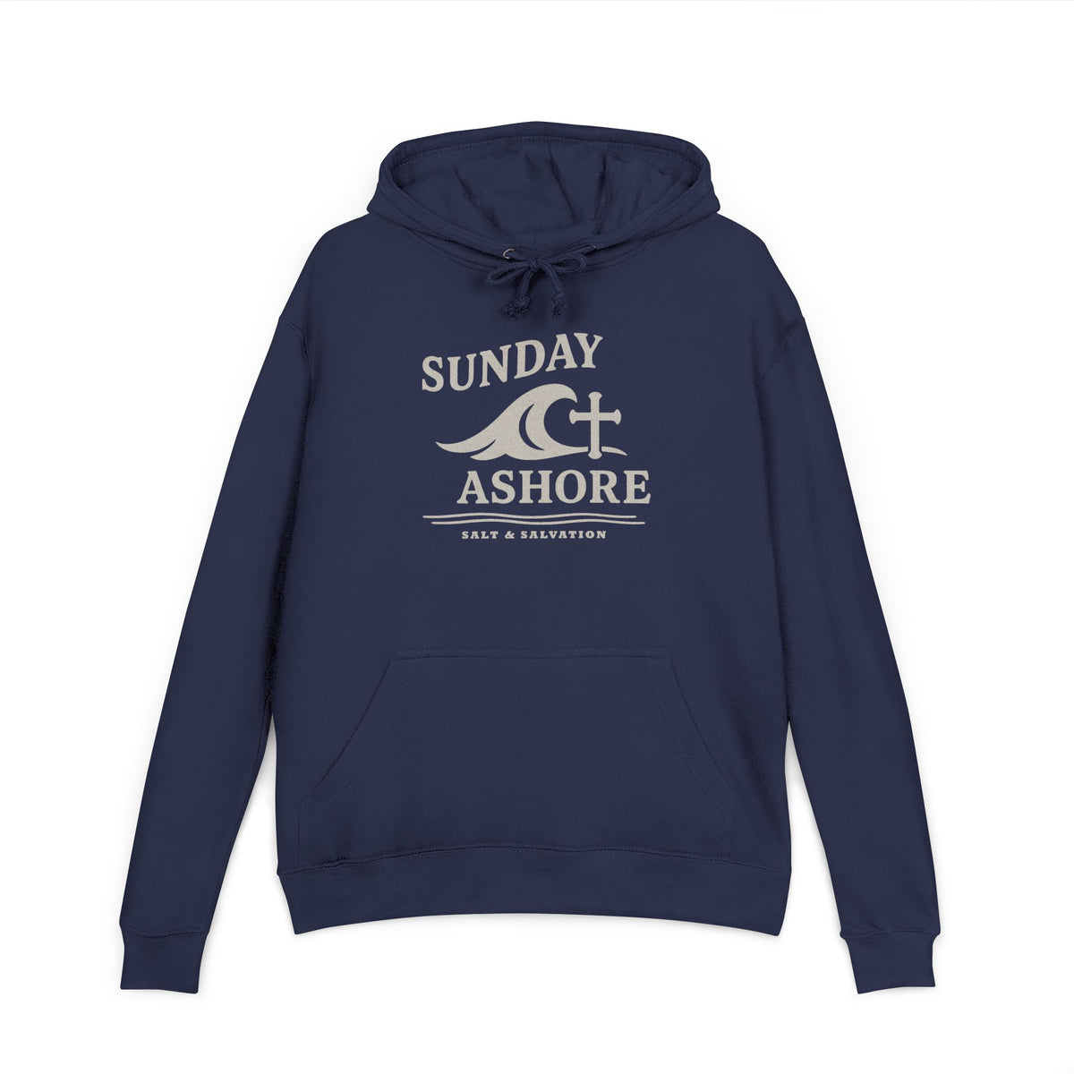 Salt & Salvation Coastal Hoodie – Faith-Inspired Pullover