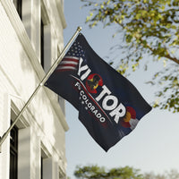 Double-Sided | Campaign Supporter Flag Victor for Colorado | Double-Sided | American Flag + Colorado Emblem | Liberty-In-One | Veteran-Owned | Liberty & Victory Co.