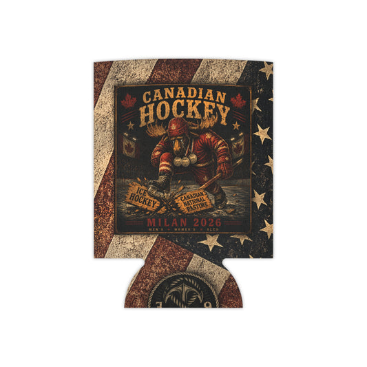 Patriotic Can Cooler | American Dominance Hockey Retro Flag | America 250 | Liberty & Victory