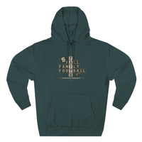 Faith & Sport | Fall Family Football — Hoodie | Faith Runs Through It-Michigan State Edition | Game Day Faith Hoodie | Veteran-Owned Small Business | Liberty & Victory Co.