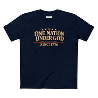Christian Patriotic T-Shirt | One Nation Under God Eagle & Rider | ONUG × OMR | Everyday Essentials | Veteran-Owned | Liberty & Victory Co.