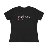 Faith & Sport Women's T-Shirt | Victory One Minimalist Logo Tee | Veteran-Owned | Liberty & Victory Co.