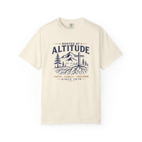 Christian T-Shirt | Rooted at Altitude Faith • Family • Freedom | Cross + Mountain Roots | Wonder & Wander | Signature Line | Veteran-Owned | Liberty & Victory Co.