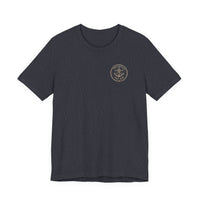 Navy Anchor Compass Pocket Tee — Coastal Nautical Graphic T-Shirt-NCR