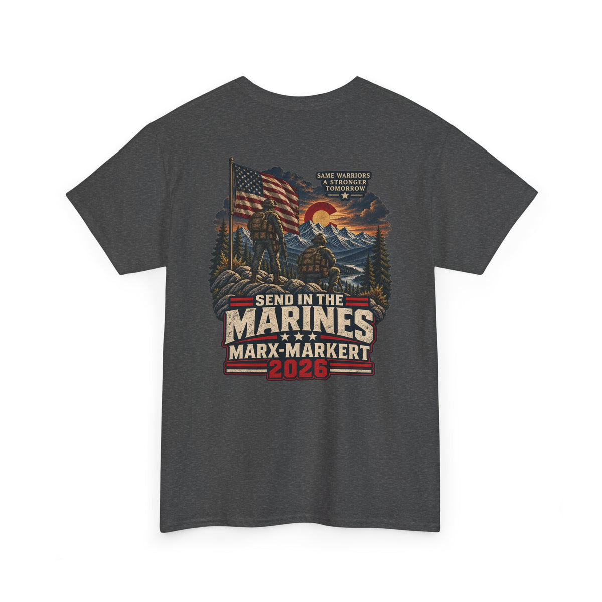 Coloradans for Victor Marx | Send in the Marines 2026 T-Shirt | CFVM | Liberty & Victory Co.