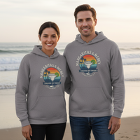 Christian Coastal Hoodie | Margaritas & Mercy Sunset Faith Sweatshirt | Liberty & Victory