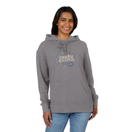 Coastal Faith Hoodie | Coastal Redemption Lighthouse & Compass French Terry Pullover | Salt & Salvation | Veteran-Owned | Liberty & Victory Co.