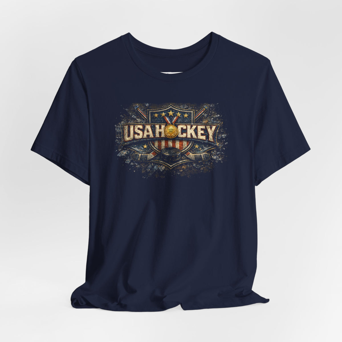 Golden Michigan Connection T-Shirt | USA Hockey Milan 2026 | Michigan Connection Team Shirt | Liberty & Victory