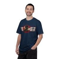 Colorado Flag Victor T-Shirt — Distressed Colorado Flag with Victor& Cross Accent