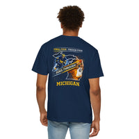 Michigan Wolverines T-Shirt | Final Four & Frozen Four Champion Goes Through Garment-Dyed Tee | Victory-One | Liberty & Victory