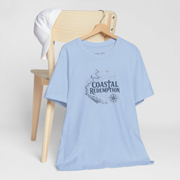 Coastal Faith T-Shirt | Coastal Redemption Nautical Chart Compass Tee | Salt & Salvation | Veteran-Owned | Liberty & Victory Co.