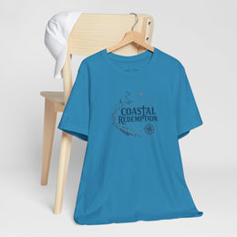 Coastal Faith T-Shirt | Coastal Redemption Nautical Chart Compass Tee | Salt & Salvation | Veteran-Owned | Liberty & Victory Co.