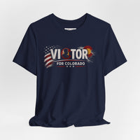 Patriotic T-Shirt | Victor for Colorado OMR Eagle Biker Design | Veteran-Owned | Liberty & Victory Co.