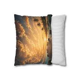 Faith Throw Pillow Cover | By His Grace We Come Ashore | Nautical Christian Decor | Liberty & Victory Co.