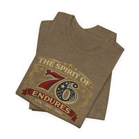 The Spirit of 76 Endures T‑Shirt — Patriotic 1776‑1976‑2026 Anniversary Tee