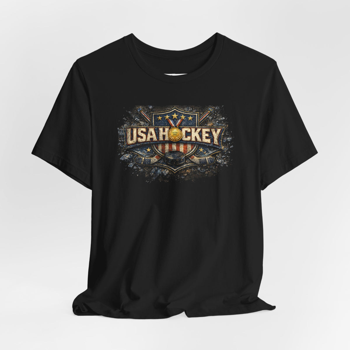 Golden Michigan Connection T-Shirt | USA Hockey Milan 2026 | Michigan Connection Team Shirt | Liberty & Victory