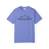Christian T-Shirt | Rooted in Creation | Built on Faith | Mountain + Sun | Colorado 150th | Wonder & Wander | Signature Line | Veteran-Owned | Liberty & Victory Co.
