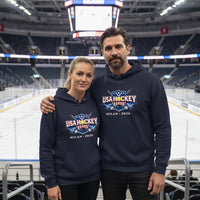 USA Hockey Hoodie | Michigan Connection Premium Heavyweight Sweatshirt | Veteran-Owned | Liberty & Victory