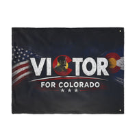 Double-Sided | Campaign Supporter Flag Victor for Colorado | Double-Sided | American Flag + Colorado Emblem | Liberty-In-One | Veteran-Owned | Liberty & Victory Co.