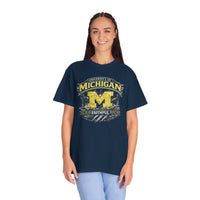 Faith & Sport T-Shirt | Michigan Faithful Est. 1817 Vintage Graphic Tee | Victory-In-One | Liberty & Victory