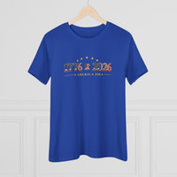 Women's Patriotic T-Shirt | 1776–2026 America 250th Anniversary Relaxed Fit Tee | Veteran-Owned | Liberty & Victory Co.
