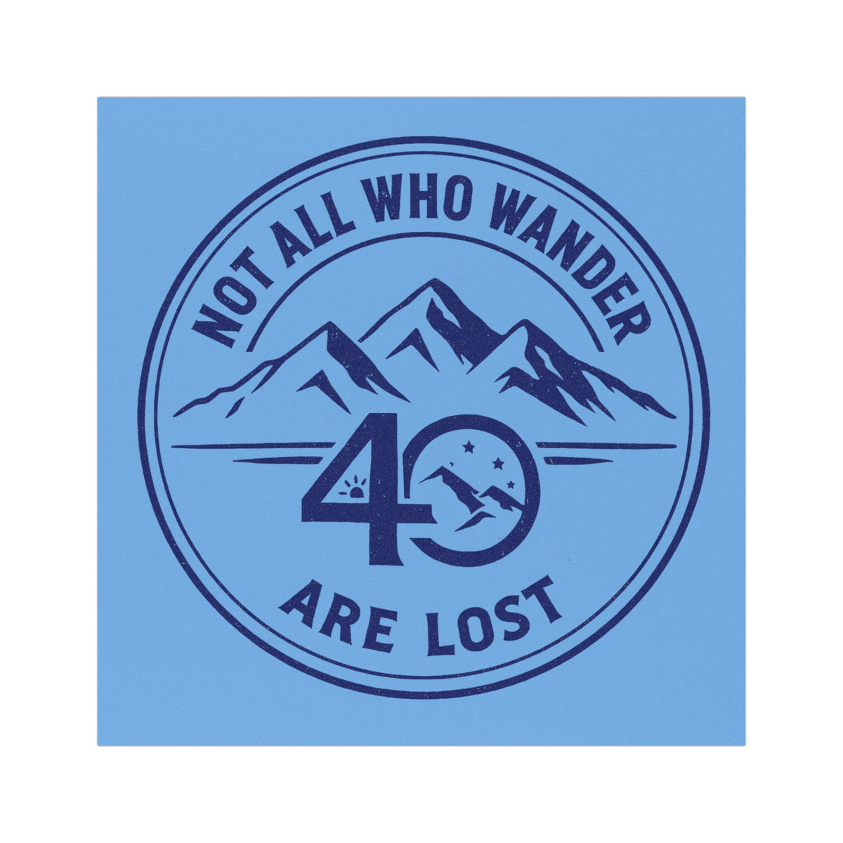 Christian Car Magnet | Not All Who Wander Are Lost | 40 Days 40 Nights Challenge | Liberty & Victory