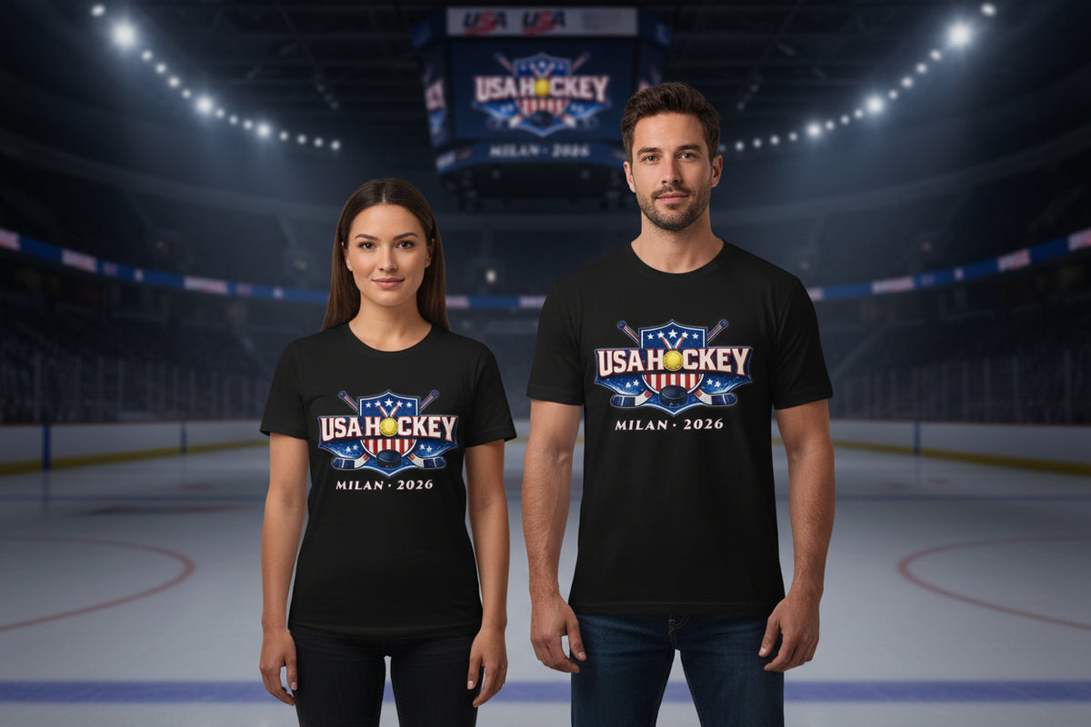 USA Hockey T-Shirt | Team USA What's Your Excuse Patriotic Tee | Veteran-Owned | Liberty & Victory