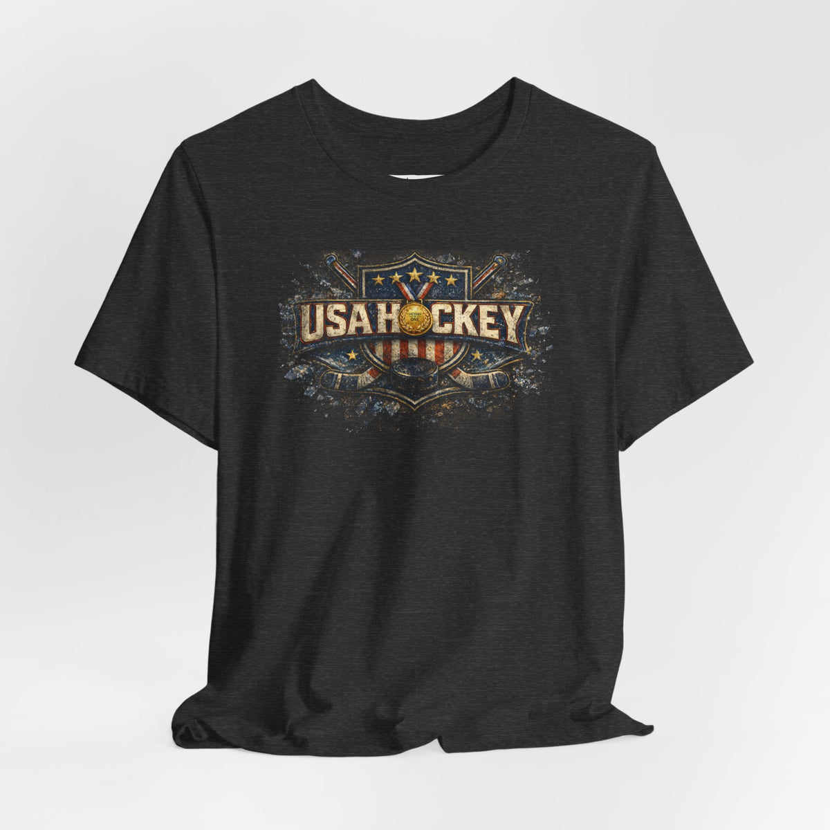 Golden Michigan Connection T-Shirt | USA Hockey Milan 2026 | Michigan Connection Team Shirt | Liberty & Victory