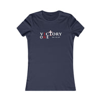 Faith & Sport Women's T-Shirt | Victory One Minimalist Graphic Tee | Veteran-Owned | Liberty & Victory Co.