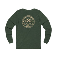 Mountain Faith | Wilderness-Not All Who Wander Are Lost — Long-Sleeve Mountain Graphic | Veteran-Owned Small Business | Liberty & Victory Co.