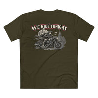 Patriotic T-Shirt | We Ride Tonight | Revere MC | OMR Winged Emblem | 1776–2026 | Liberty-In-One | Signature Line | Veteran-Owned | Liberty & Victory Co.