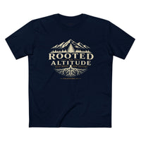 Christian T-Shirt | Rooted at Altitude | Deep Roots. High Country. | Colossians 2:7 | Mountain Faith Tee | Signature Line | Veteran-Owned | Liberty & Victory Co.