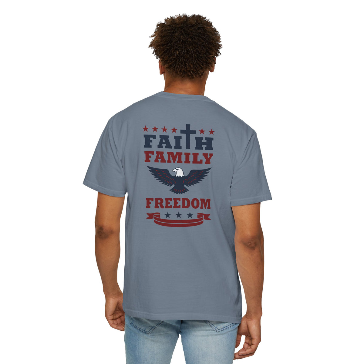 Faith Family Freedom Tee | Christian Patriotic Shirt | In Deo Vincimus