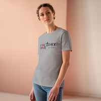 Faith & Sport Women's T-Shirt | Victory One Minimalist Logo Tee | Veteran-Owned | Liberty & Victory Co.