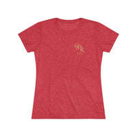 Women's Patriotic T-Shirt | Midnight Rider 1775 Heritage Tri-Blend Edition | Veteran-Owned | Liberty & Victory Co.