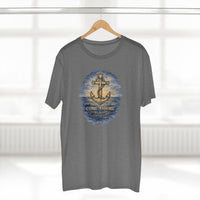 Christian Coastal T-Shirt | Come Ashore Rustic Anchor Nautical Faith Tee | Salt & Salvation | Liberty & Victory