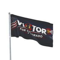 Double-Sided | Campaign Supporter Flag Victor for Colorado | Double-Sided | American Flag + Colorado Emblem | Liberty-In-One | Veteran-Owned | Liberty & Victory Co.
