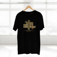Faith & Sport | Fall Family Football — T-Shirt Faith Runs Through It-Green Bay Edition | Game Day Faith Tee | Veteran-Owned Small Business | Liberty & Victory Co.