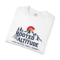 Mountain Faith | Rooted at Altitude — Colorado Edition T-Shirt | Built on Faith. Family. Freedom. | Veteran-Owned | Liberty & Victory Co.