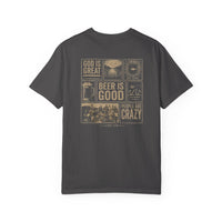 Christian Patriotic T-Shirt | God Is Great, Beer Is Good Everyday Essentials | Built for Daily Wear | Salt & Salvation | Liberty & Victory