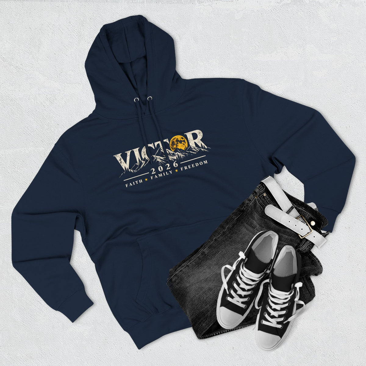Coloradans for Victor Marx | Victor 2026 Moon & Mountains Hoodie | CFVM | Liberty & Victory Co.