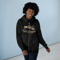 Zip Hoodie — "Not Luck" Salt & Salvation Boat Graphic