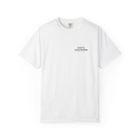 Christian Beach T-Shirt | Salt & Salvation Parrotheads Retro Palm Sunset Garment-Dyed Tee | Liberty & Victory