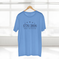 Patriotic Christian T-Shirt | 1776–2026 One Nation In God We Trust Flag | Signature Line | Liberty & Victory Co.
