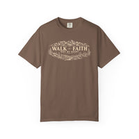 Mountain Faith | Walk By Faith — T-Shirt Mountain Wreath | Veteran-Owned Small Business | Liberty & Victory Co.