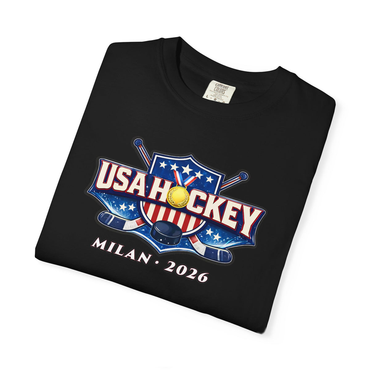 USA Hockey T-Shirt | Team USA What's Your Excuse Patriotic Tee | Veteran-Owned | Liberty & Victory