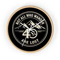 Christian Wall Clock | Not All Who Wander Are Lost | 40 Days 40 Nights Challenge | Liberty & Victory