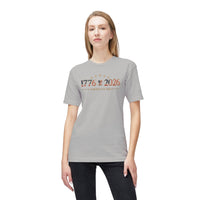USA Cotton & Assembly Patriotic T-Shirt | America 1776-2026 Commemorative 250th Anniversary Tee | Liberty & Victory