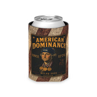 Patriotic Can Cooler | American Dominance Hockey Retro Flag | America 250 | Liberty & Victory