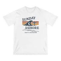 Christian Coastal T-Shirt | Sunday Ashore Vintage Coastal Surf Tee | Liberty & Victory